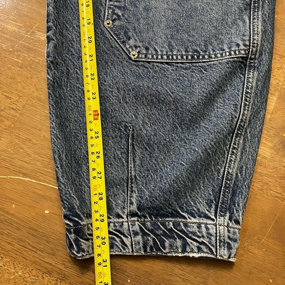 We The Free Jeans Womens 28 Light Wash Loren High Rise Carpenter Barrel Utility - Picture 8 of 9